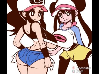 mossyfroot - hilda and rosa blowjob	[pokemon] / hentai porn
