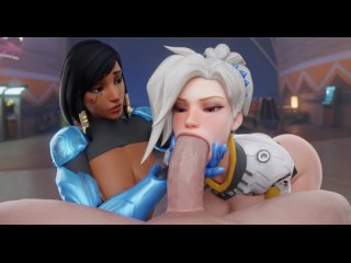 aphy3d - phara and mercy blowjob	[overwatch] / hentai porn